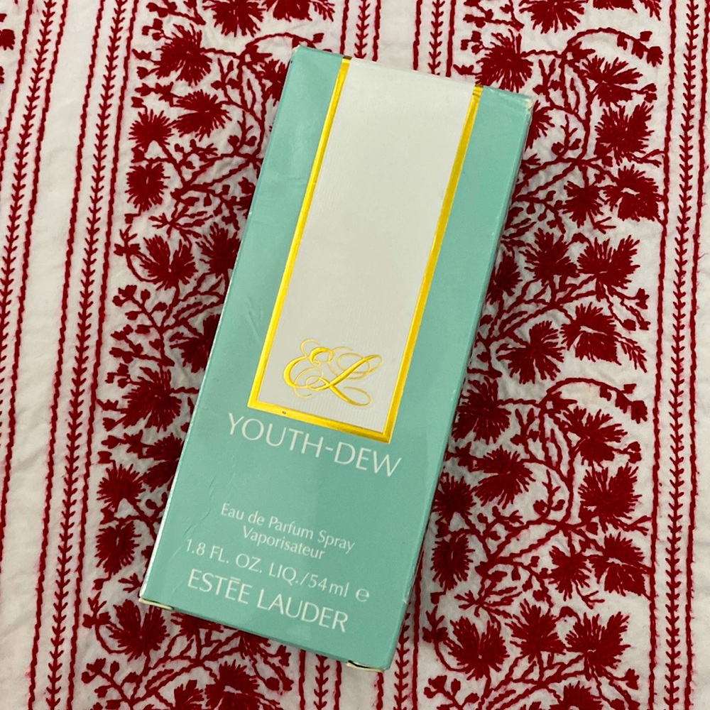 Never used bottle of Youth Dew by Estes Lauder